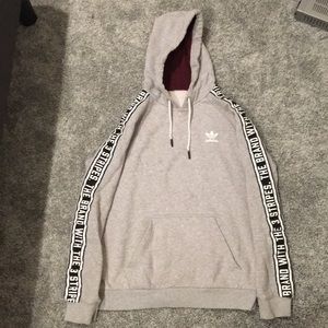Adidas “the brand with three stripes” hoodie